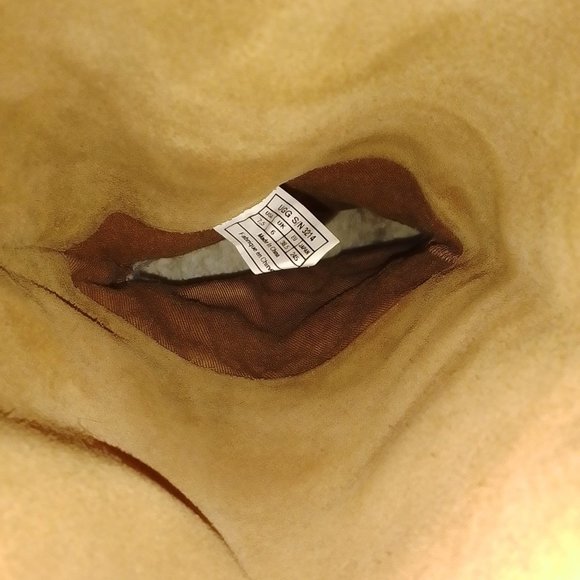 UGG 'Josie' 3214 Brown Heeled Boots Size UK 6 EU 39 Suede Mid-Calf Knee Tan - Picture 12 of 13